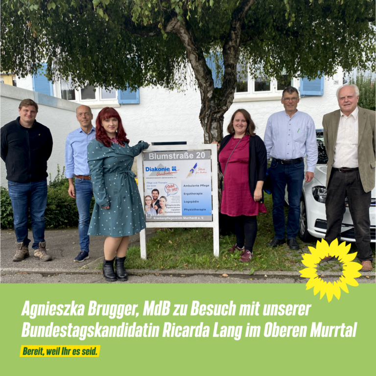 Agnieszka Brugger, MdB zu Besuch im Oberen Murrtal