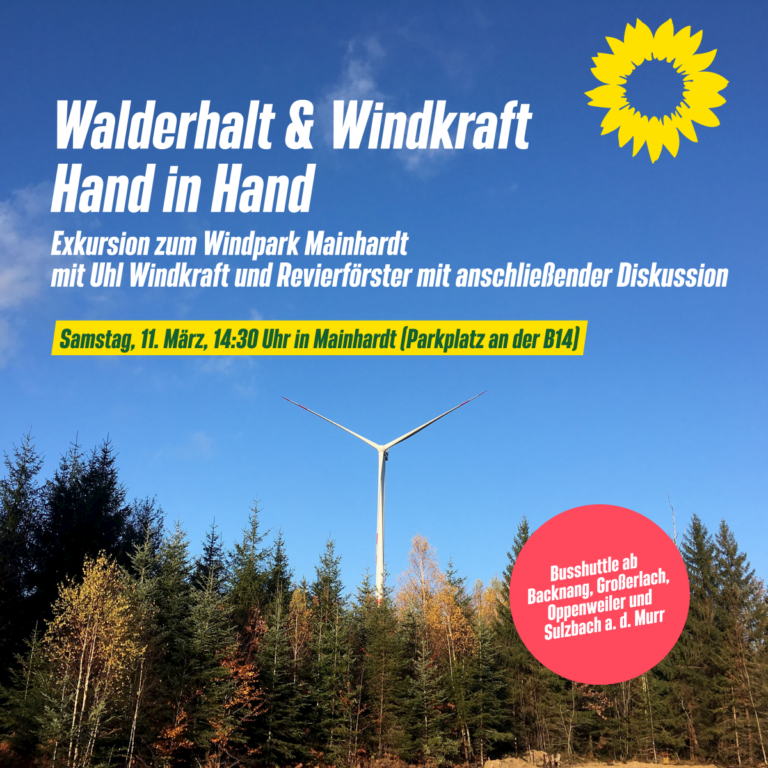 Walderhalt & Windkraft – Hand in Hand